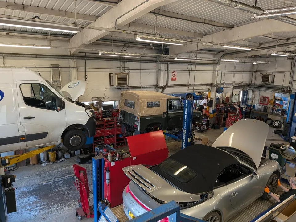 Inside the SGG Dunsfold workshop