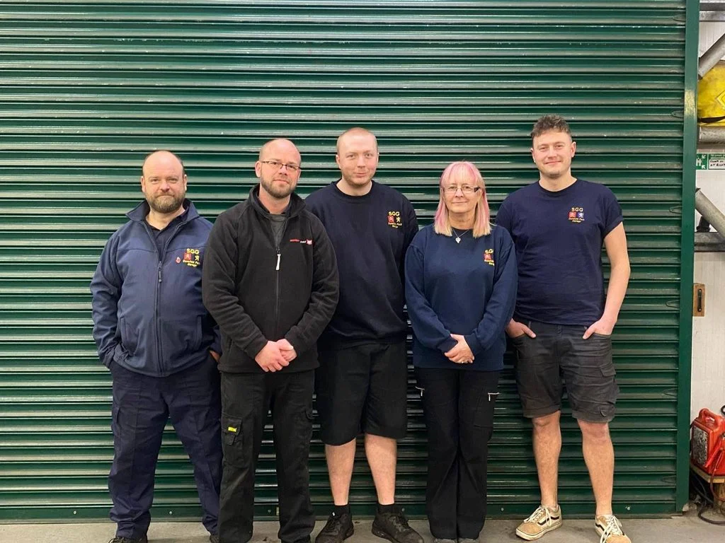 The SGG Dunsfold garage team